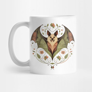 Flying Fox Botanical Nature Art Illustration2 Mug