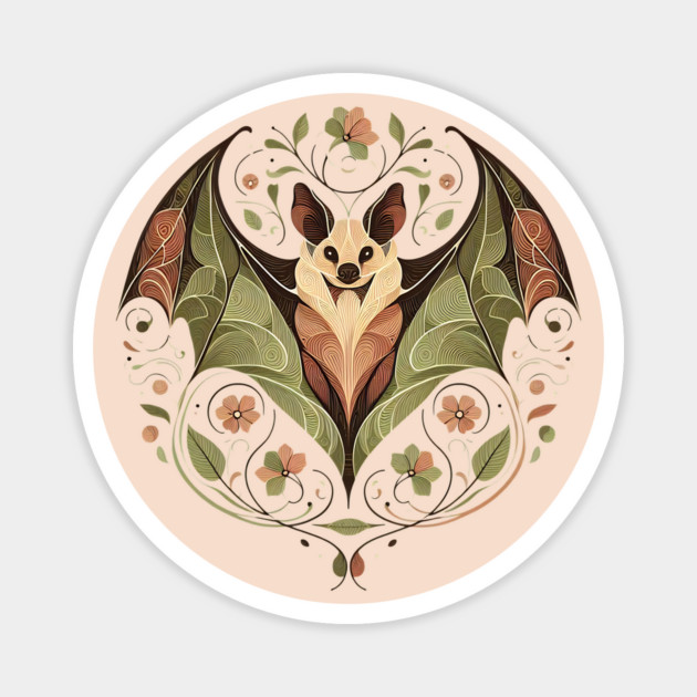 Flying Fox Botanical Nature Art Illustration2 Magnet by BirdsnStuff