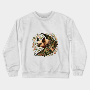Flying Fox Botanical Nature Art Illustration3 Crewneck Sweatshirt