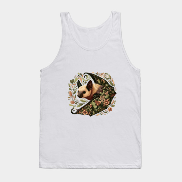Flying Fox Botanical Nature Art Illustration3 Tank Top by BirdsnStuff