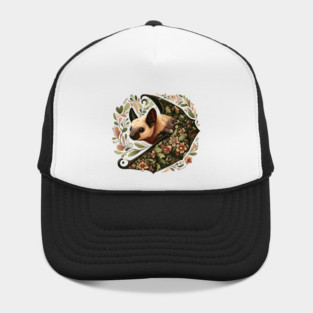 Flying Fox Botanical Nature Art Illustration3 Hat
