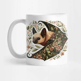 Flying Fox Botanical Nature Art Illustration3 Mug