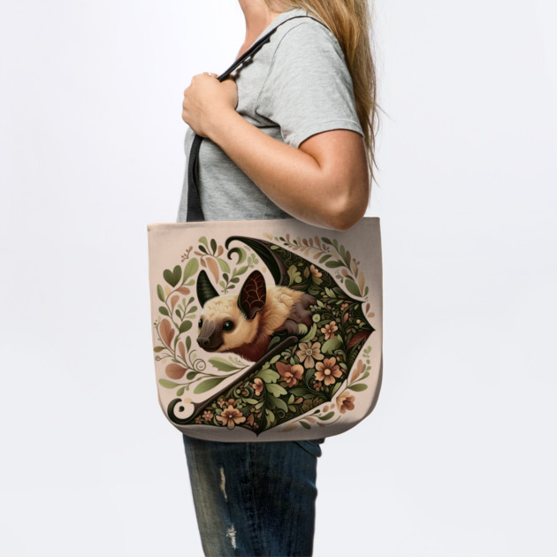 Flying Fox Botanical Nature Art Illustration3 by BirdsnStuff