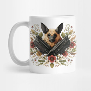Flying Fox Botanical Nature Art Illustration4 Mug
