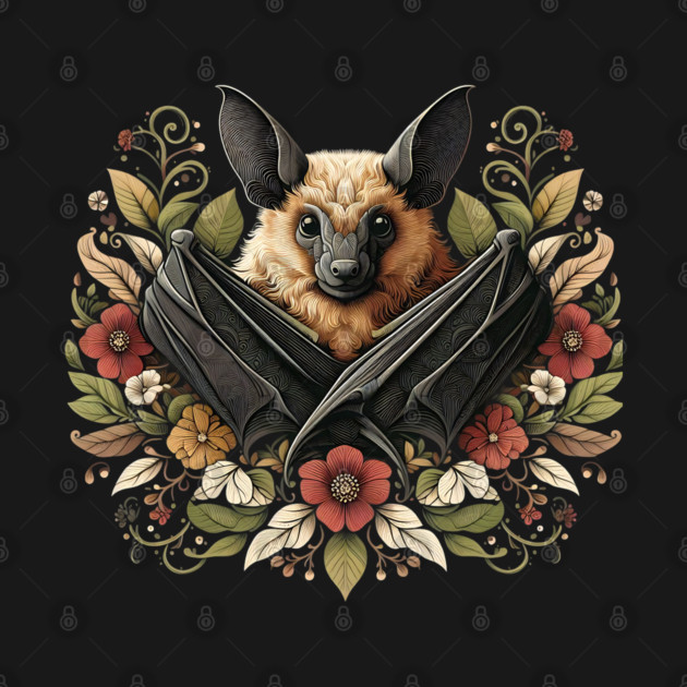 Flying Fox Botanical Nature Art Illustration4 by BirdsnStuff