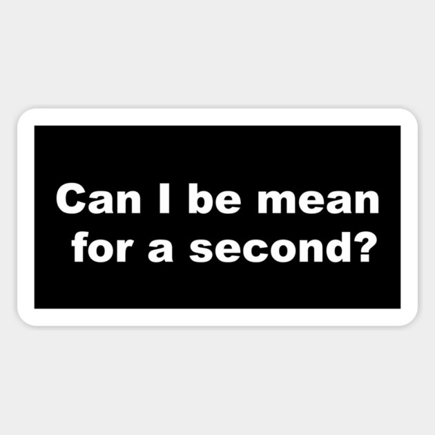 Can I be mean for a second? Magnet by Existential's Store