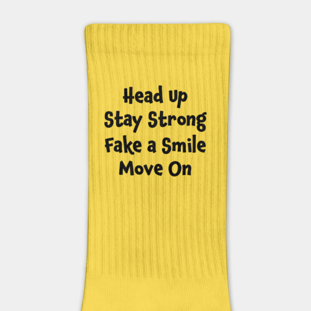 Positive Motivation Quote: Head Up, Stay Strong by Jiyoun's Store 1