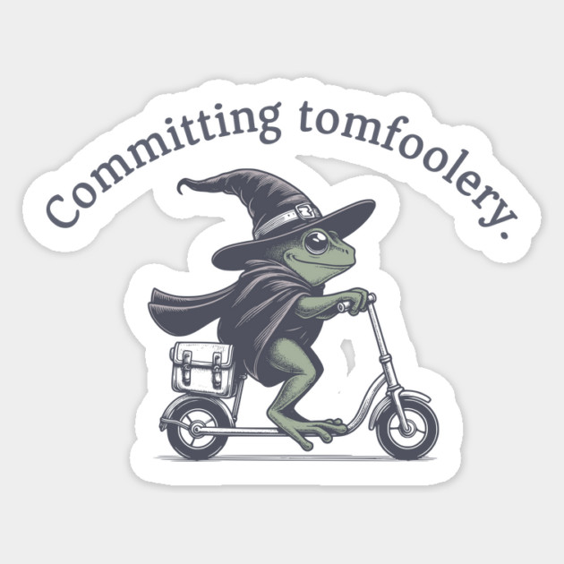 Committing tomfoolery Frog Sticker by Kevin's Store 2
