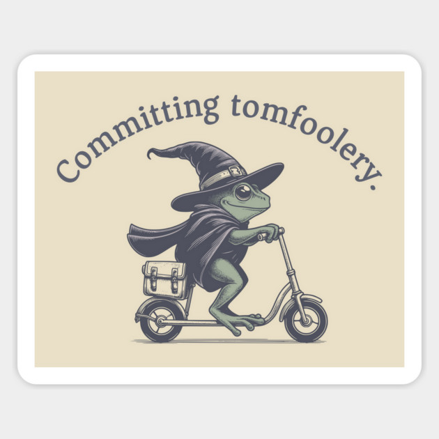 Committing tomfoolery Frog Magnet by Kevin's Store 2