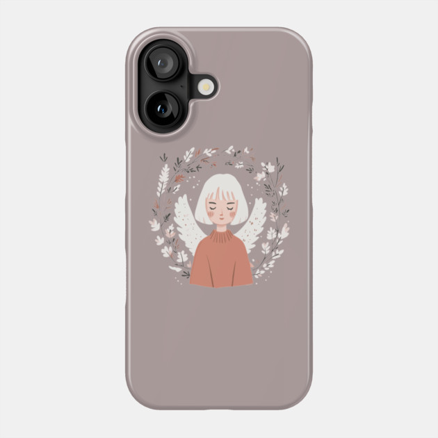 Boho Kawaii Angel – Ethereal Pastel Aesthetic Phone Case by TuncGK