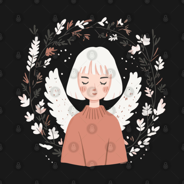 Boho Kawaii Angel – Ethereal Pastel Aesthetic by TuncGK