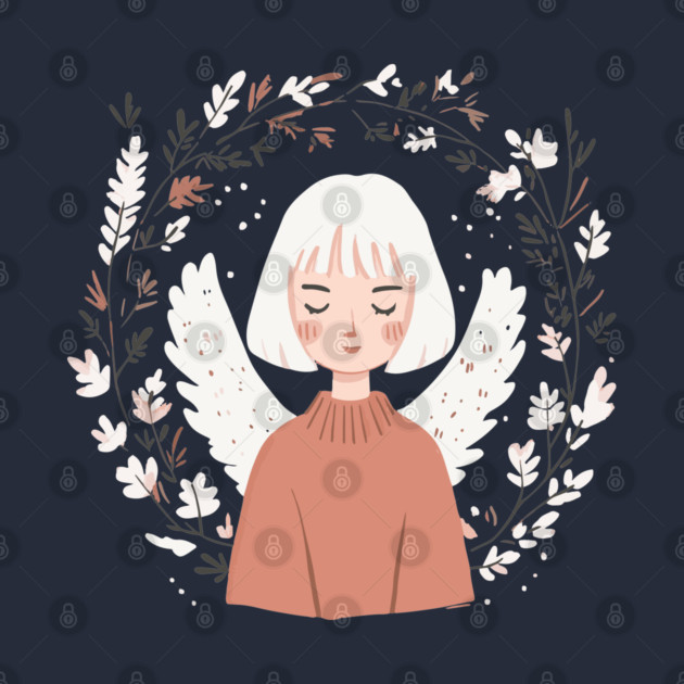 Boho Kawaii Angel – Ethereal Pastel Aesthetic by TuncGK