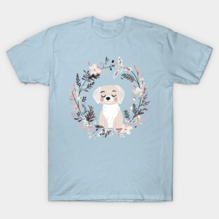 Boho Kawaii Dog – Adorable Puppy Aesthetic T-Shirt