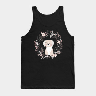 Boho Kawaii Dog – Adorable Puppy Aesthetic Tank Top