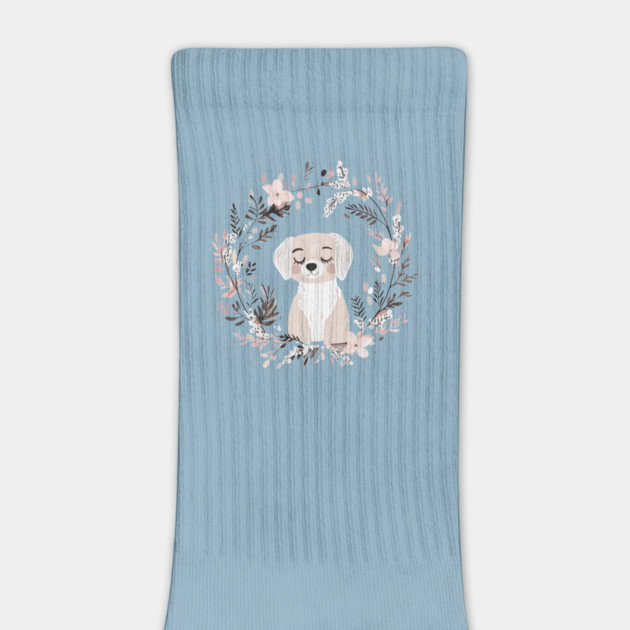 Boho Kawaii Dog – Adorable Puppy Aesthetic by TuncGK