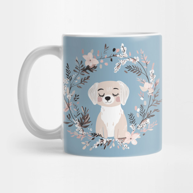 Boho Kawaii Dog – Adorable Puppy Aesthetic by TuncGK