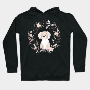 Boho Kawaii Dog – Adorable Puppy Aesthetic Hoodie