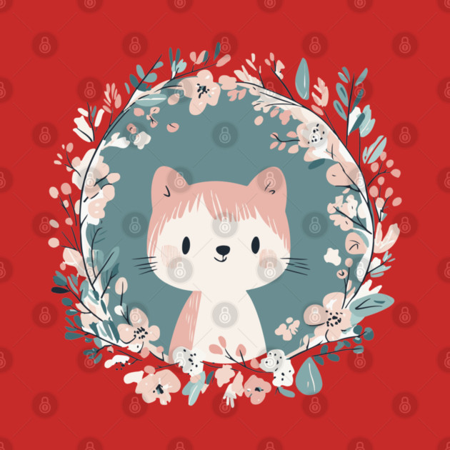 Boho Kawaii Cat – Adorable Pastel Kitty Aesthetic by TuncGK