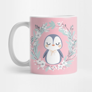 Boho Kawaii Penguin – Cozy Winter Animal Aesthetic Mug