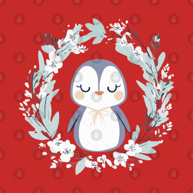 Boho Kawaii Penguin – Cozy Winter Animal Aesthetic by TuncGK