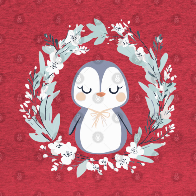 Boho Kawaii Penguin – Cozy Winter Animal Aesthetic by TuncGK
