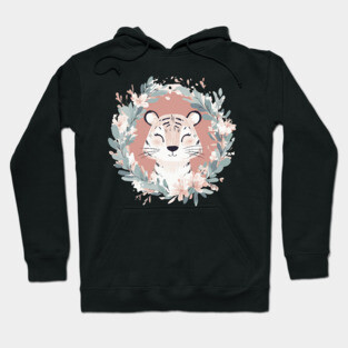 Boho Kawaii Tiger – Fierce & Cute Jungle Animal Art Hoodie