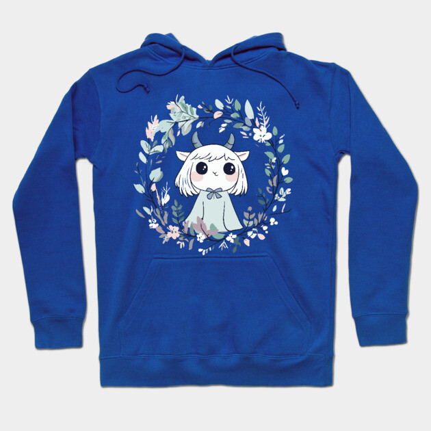Boho Kawaii Demon – Cute & Spooky Aesthetic Hoodie by TuncGK
