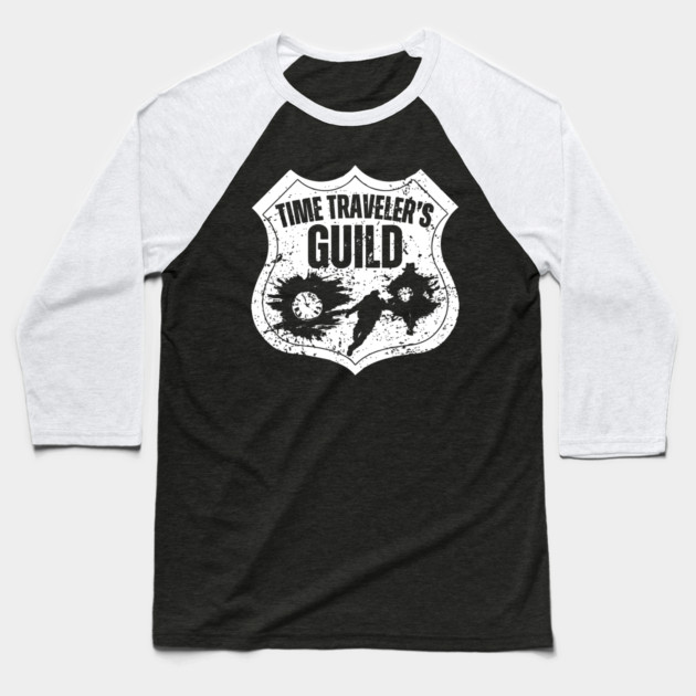 Time Traveler’s Guild – Temporal Explorers Unite Baseball T-Shirt by TuncGK