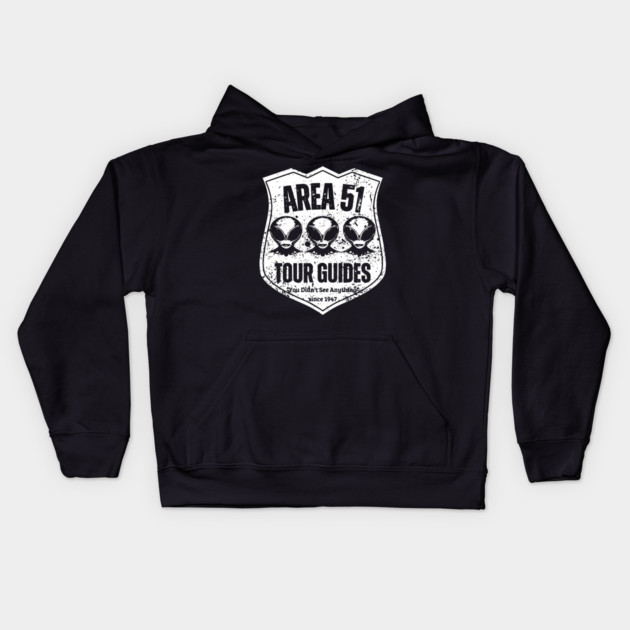 Area 51 Tour Guides – You Didn’t See Anything Kids Hoodie by TuncGK
