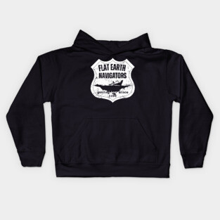Flat Earth Navigators – Getting Lost Since 1492 Kids Hoodie