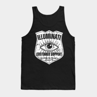 Illuminati Customer Support – Guiding the Sheep Since 1776 Tank Top