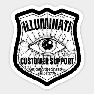 Illuminati Customer Support – Guiding the Sheep Since 1776 Magnet