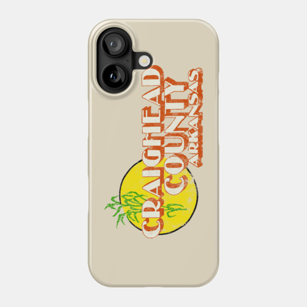 Craighead County Arkansas Phone Case by rt-shirts