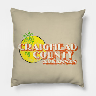 Craighead County Arkansas Pillow