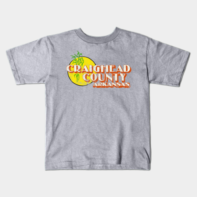 Craighead County Arkansas Kids T-Shirt by rt-shirts