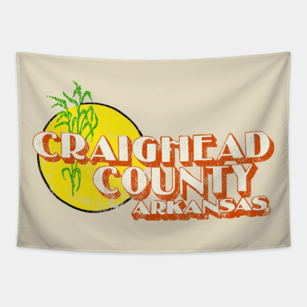 Craighead County Arkansas Tapestry by rt-shirts