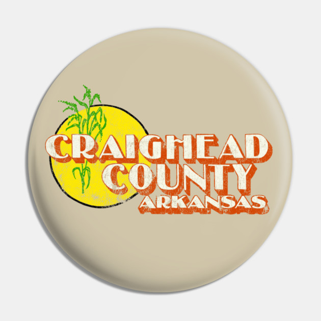 Craighead County Arkansas Pin by rt-shirts