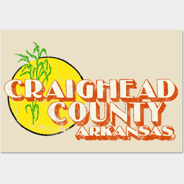 Craighead County Arkansas Wall Art by rt-shirts