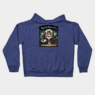 Majestic Maine Coon Cat Kids Hoodie