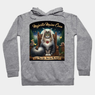 Majestic Maine Coon Cat Hoodie