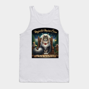 Majestic Maine Coon Cat Tank Top