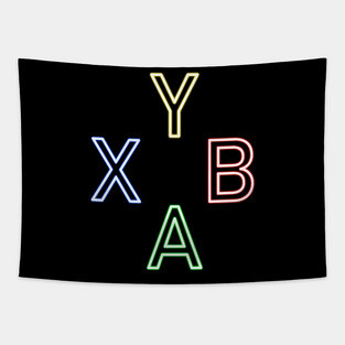 XBOX neon buttons Tapestry
