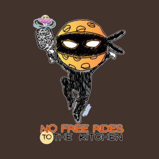 NO free rides to the kitchen - Pickleball ninja T-Shirt