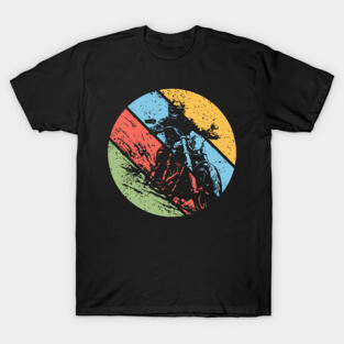 Vintage Grunge Biker Pop Art – Distressed Motorcycle Rider Retro Tee T-Shirt