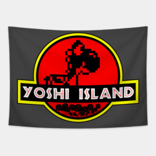 Yoshi Island Jurassic Park Tapestry