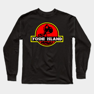 Yoshi Island Jurassic Park Long Sleeve T-Shirt