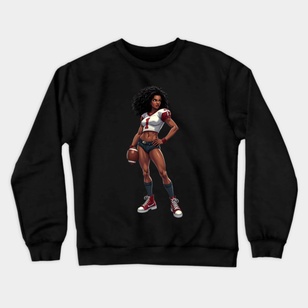 Women Gridiron Football Crewneck Sweatshirt by animegirlnft