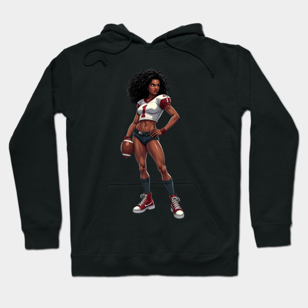 Women Gridiron Football Hoodie by animegirlnft