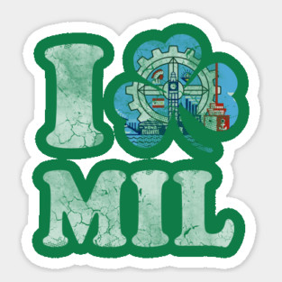 Milwaukee Flag Irish Wisconsin St Patrick's Day Sticker