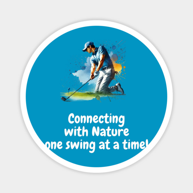 Connecting With Nature One Swing At A Time Magnet by Oscar's Store 1